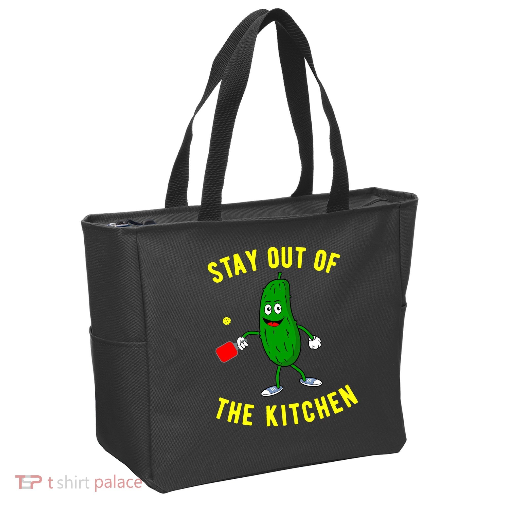 Pickleball Stay Out Of The Kitchen Funny Tote Bag
