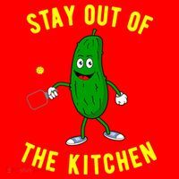 Pickleball Stay Out Of The Kitchen Funny Santa Hat thumb 1