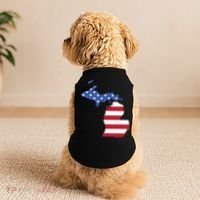 Patriotic State Of Michigan Usa Flag Doggie Tank thumb 2