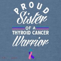Proud Sister Of A Thyroid Cancer Warrior Thyroid Cancer Garment-Dyed Sweatshirt thumb 2