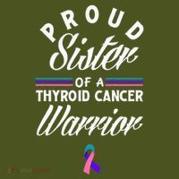 Proud Sister Of A Thyroid Cancer Warrior Thyroid Cancer The Baniff Cuffed Pom Beanie thumb 2