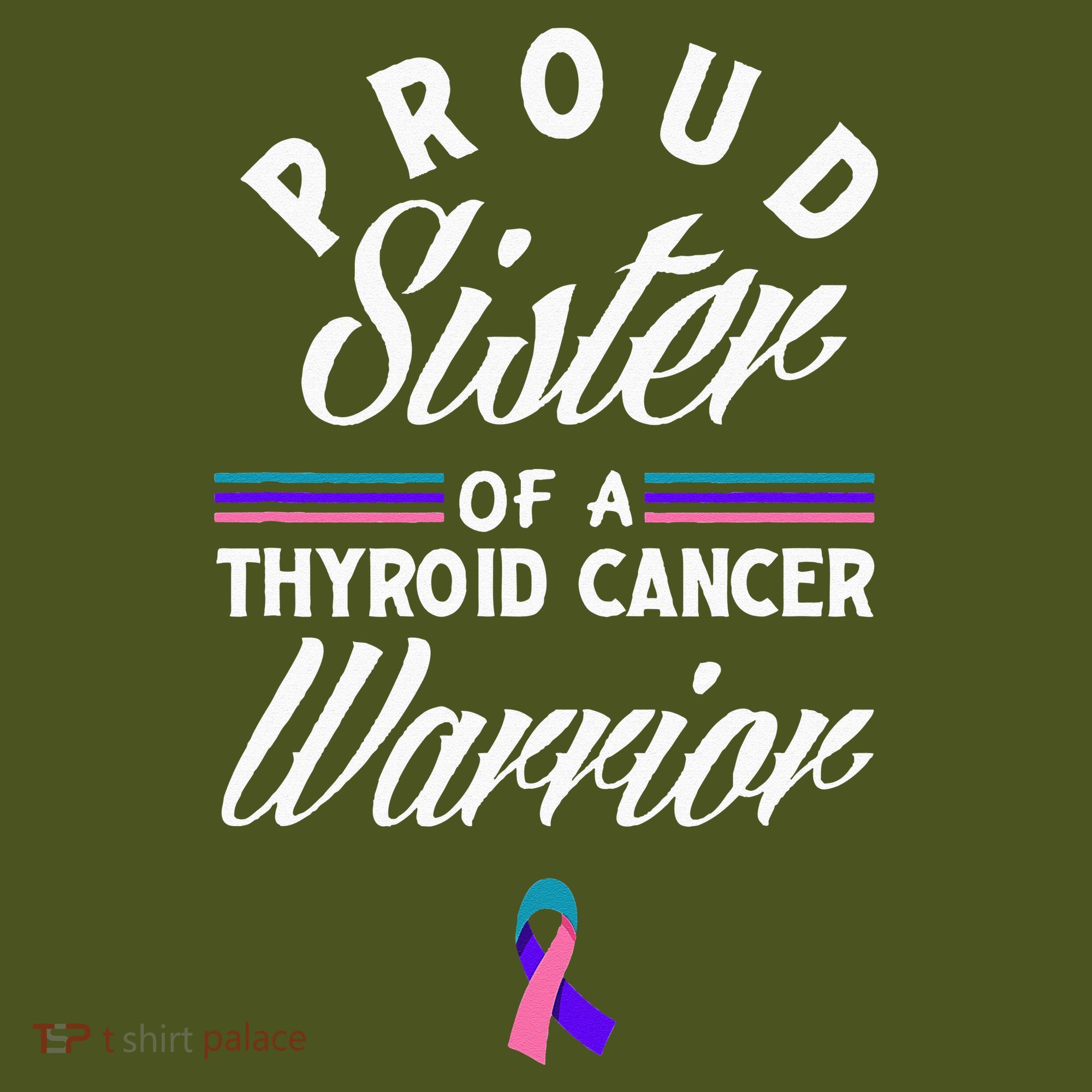 Proud Sister Of A Thyroid Cancer Warrior Thyroid Cancer The Baniff Cuffed Pom Beanie