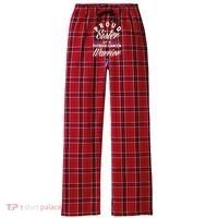 Proud Sister Of A Thyroid Cancer Warrior Thyroid Cancer Women's Flannel Plaid Pajama Pants thumb 0