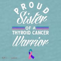 Proud Sister Of A Thyroid Cancer Warrior Thyroid Cancer Sueded Cloud Jersey T-Shirt thumb 2