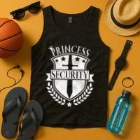 Princess Security Outfit Bday Princess Security Costume Tank Top thumb 4