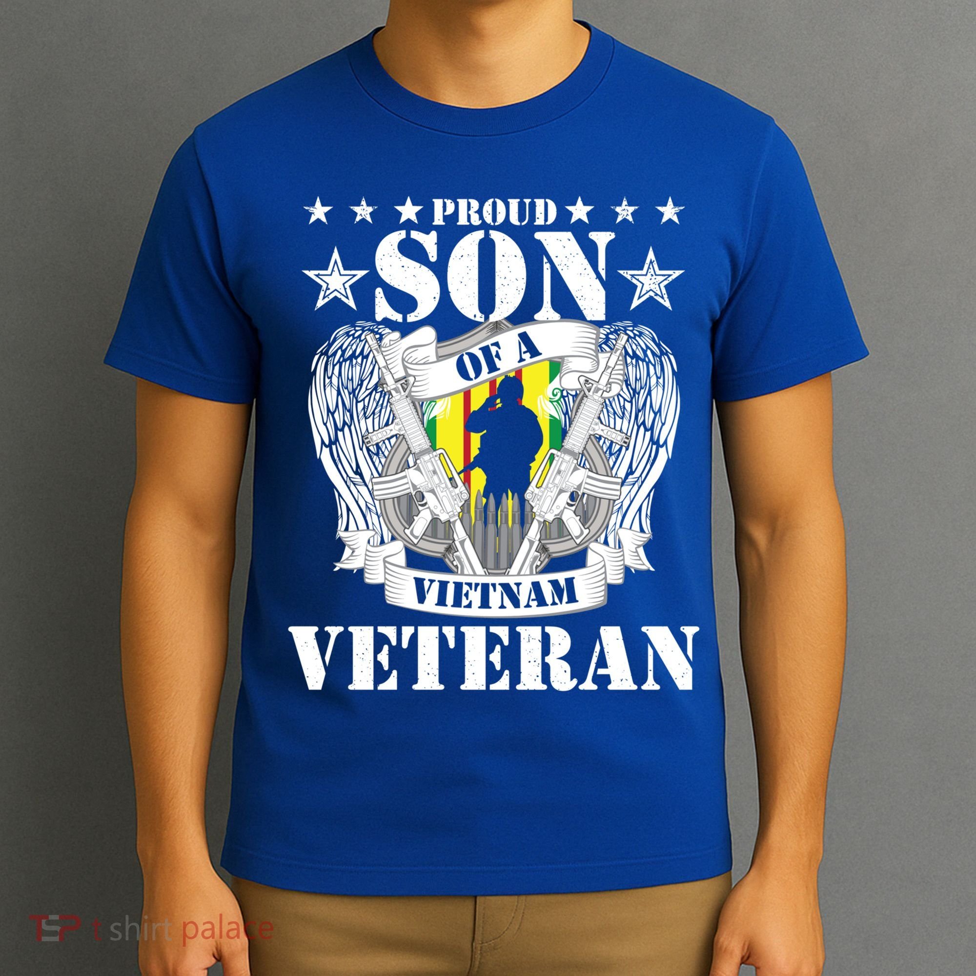 Proud Son Of A Vietnam Veteran Us Patriotic Veteran's Day Gift T-Shirt