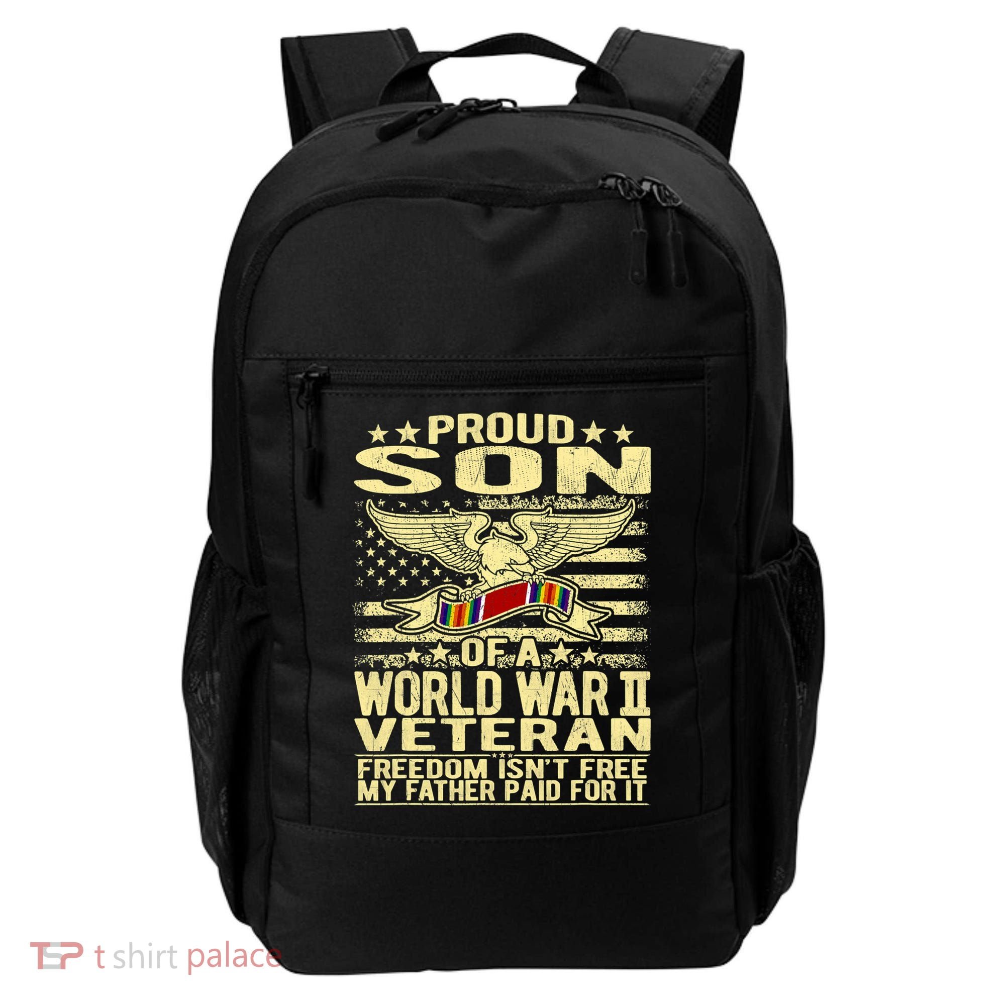 Proud Son Of A World War 2 Veteran Meaningful Gift Backpack