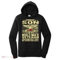 Proud Son Of A World War 2 Veteran Meaningful Gift Women's Hoodie thumb 0