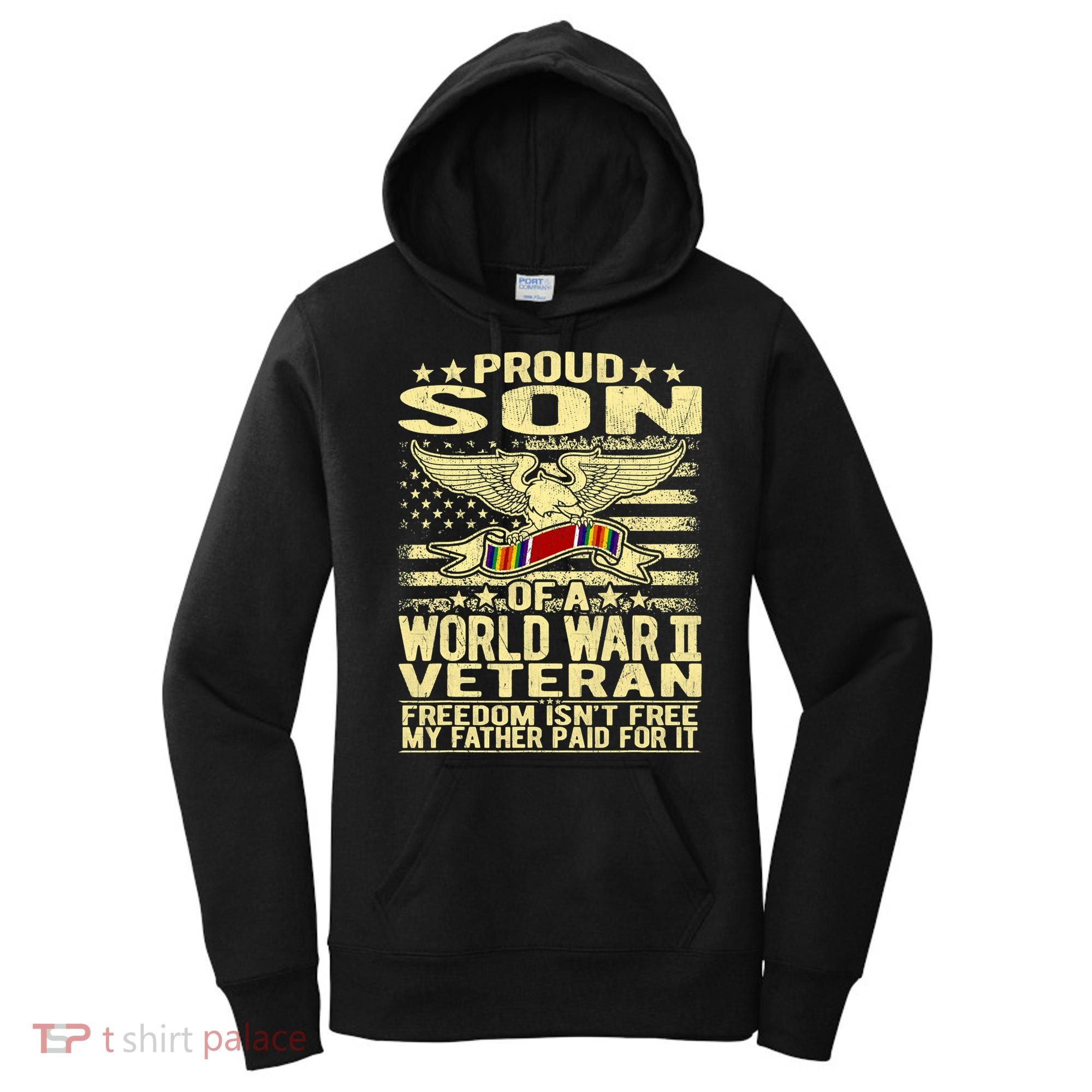Proud Son Of A World War 2 Veteran Meaningful Gift Women's Hoodie