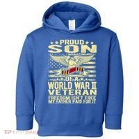 Proud Son Of A World War 2 Veteran Meaningful Gift Toddler Hoodie thumb 0