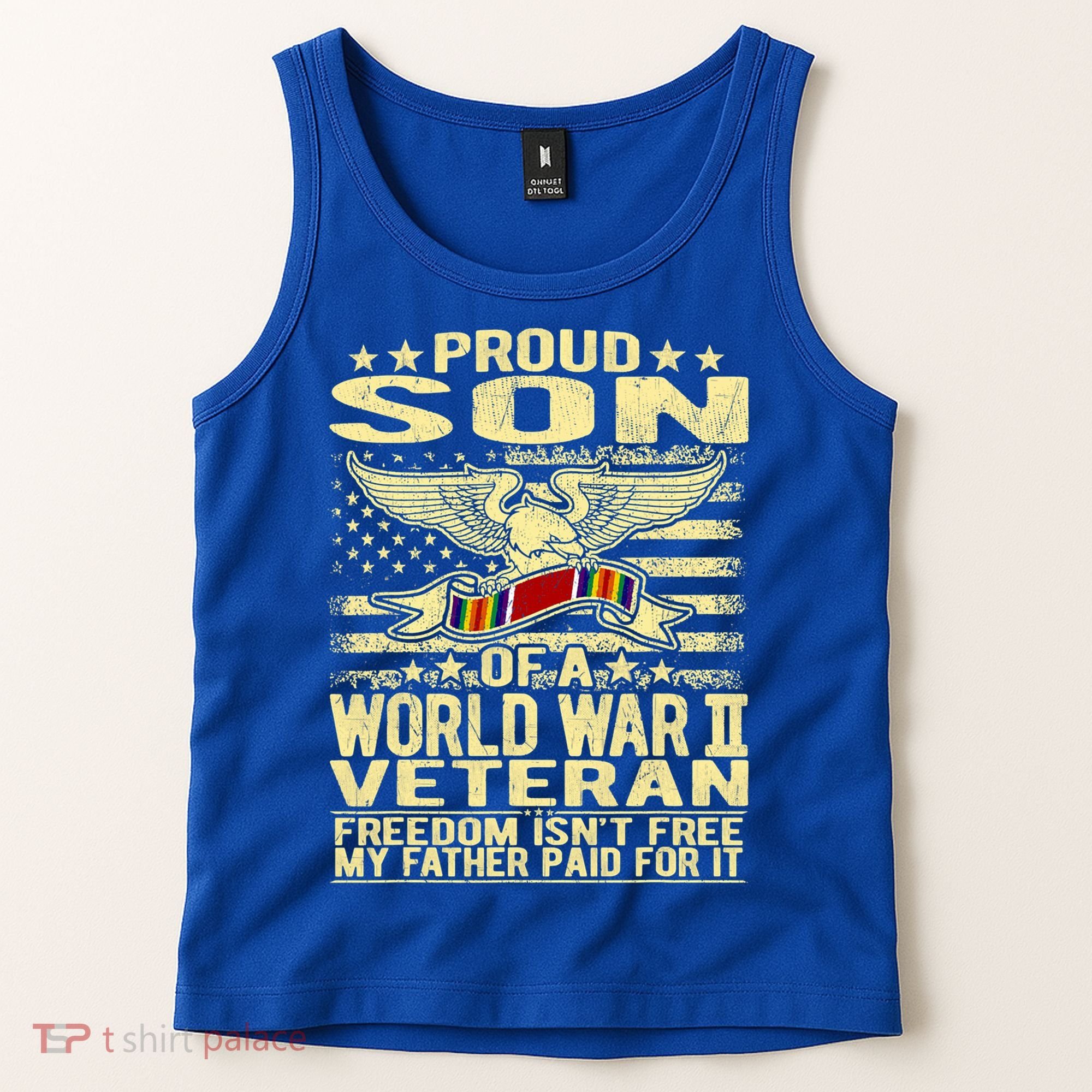 Proud Son Of A World War 2 Veteran Meaningful Gift Tank Top