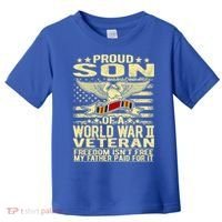 Proud Son Of A World War 2 Veteran Meaningful Gift Toddler T-Shirt thumb 0