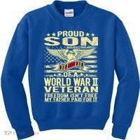 Proud Son Of A World War 2 Veteran Meaningful Gift Kids Sweatshirt thumb 0