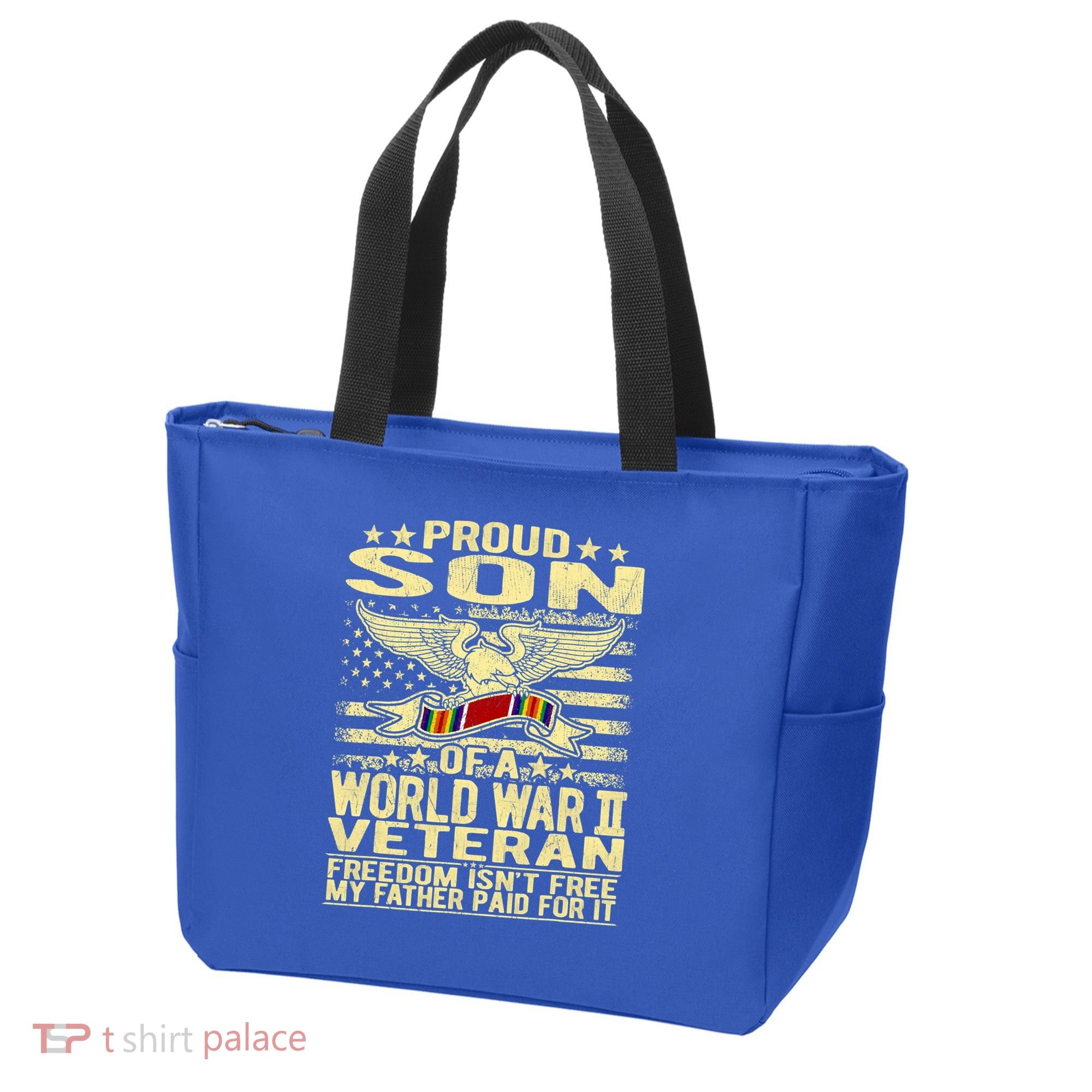 Proud Son Of A World War 2 Veteran Meaningful Gift Tote Bag