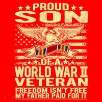 Proud Son Of A World War 2 Veteran Meaningful Gift Santa Hat thumb 1
