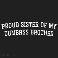 Proud Sister Of My Dumbass Brother Funny Beanie thumb 2