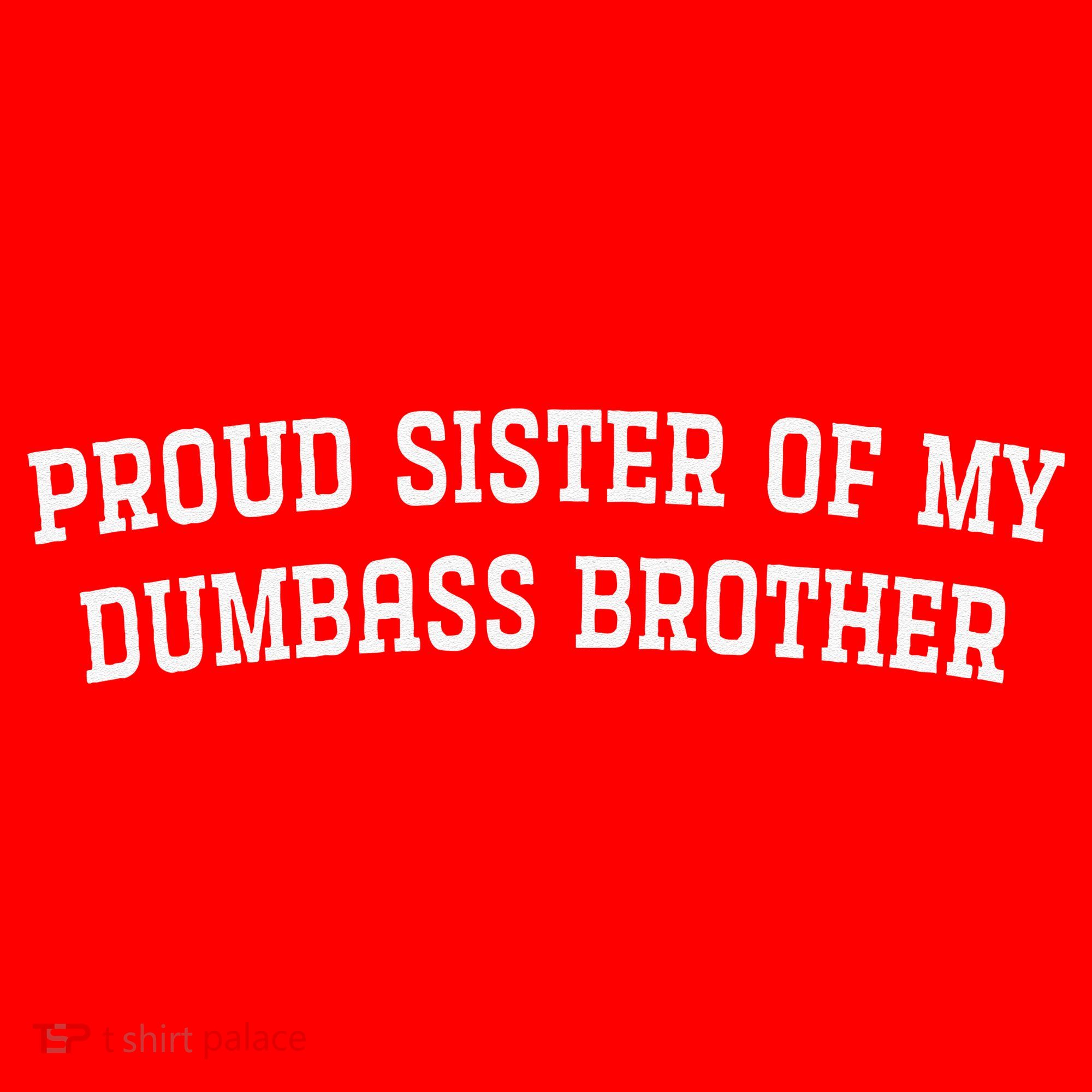 Proud Sister Of My Dumbass Brother Funny Santa Hat