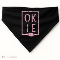 Pink State of Oklahoma Okie USA-Made Doggie Bandana thumb 0