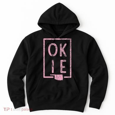 Pink State of Oklahoma Okie Hoodie