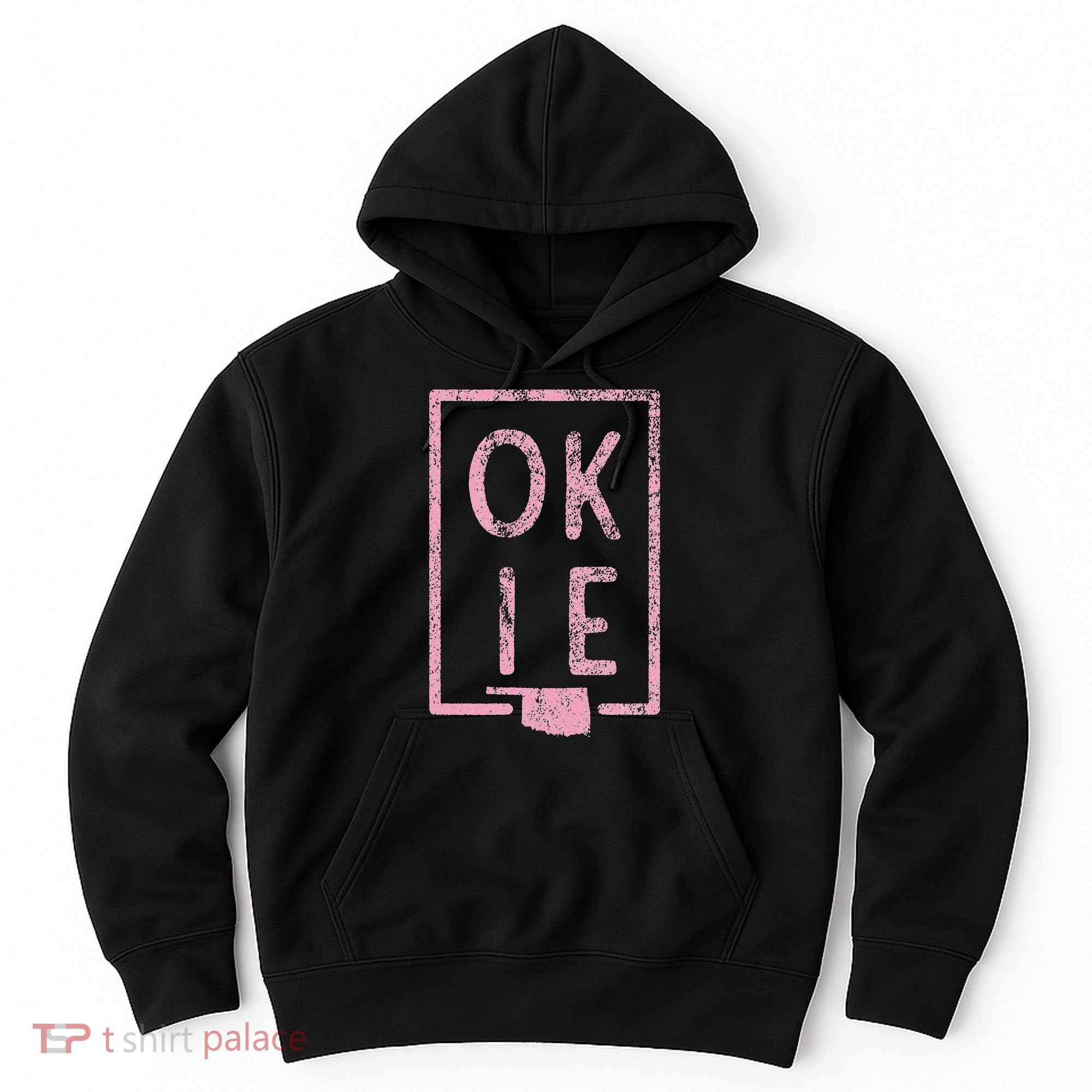 Pink State of Oklahoma Okie Hoodie