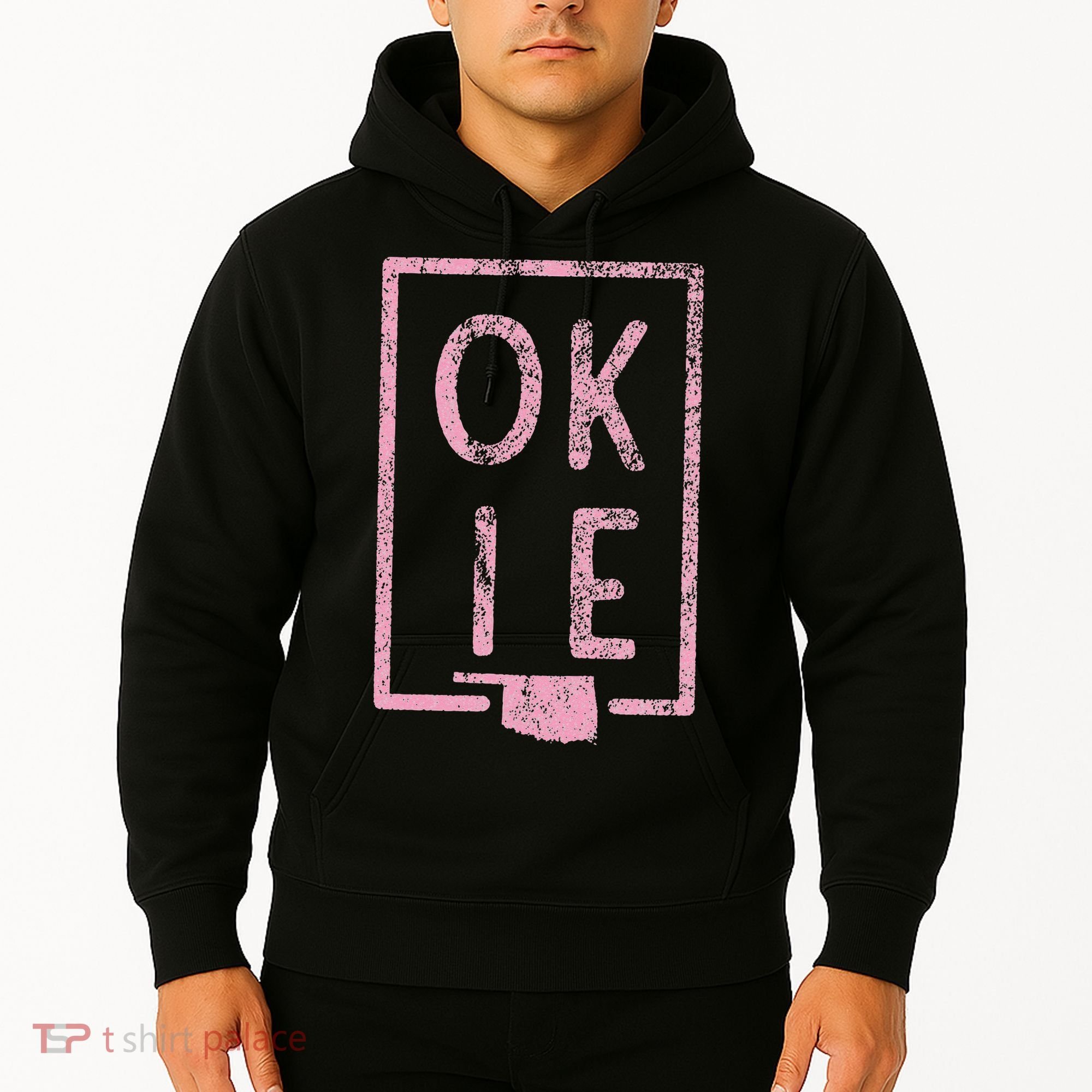 Pink State of Oklahoma Okie Hoodie