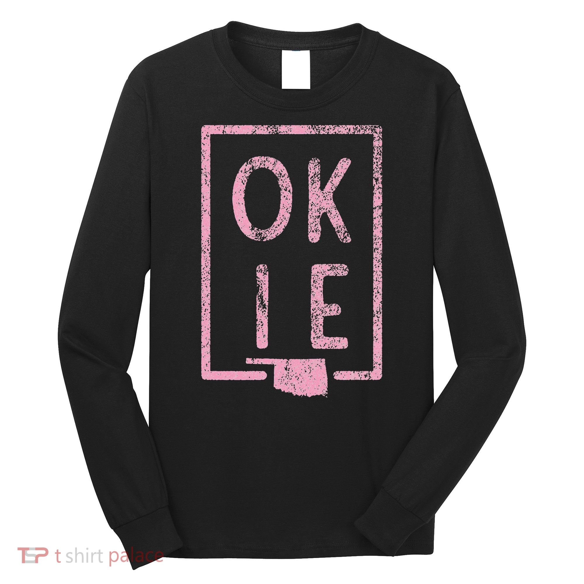 Pink State of Oklahoma Okie Long Sleeve Shirt