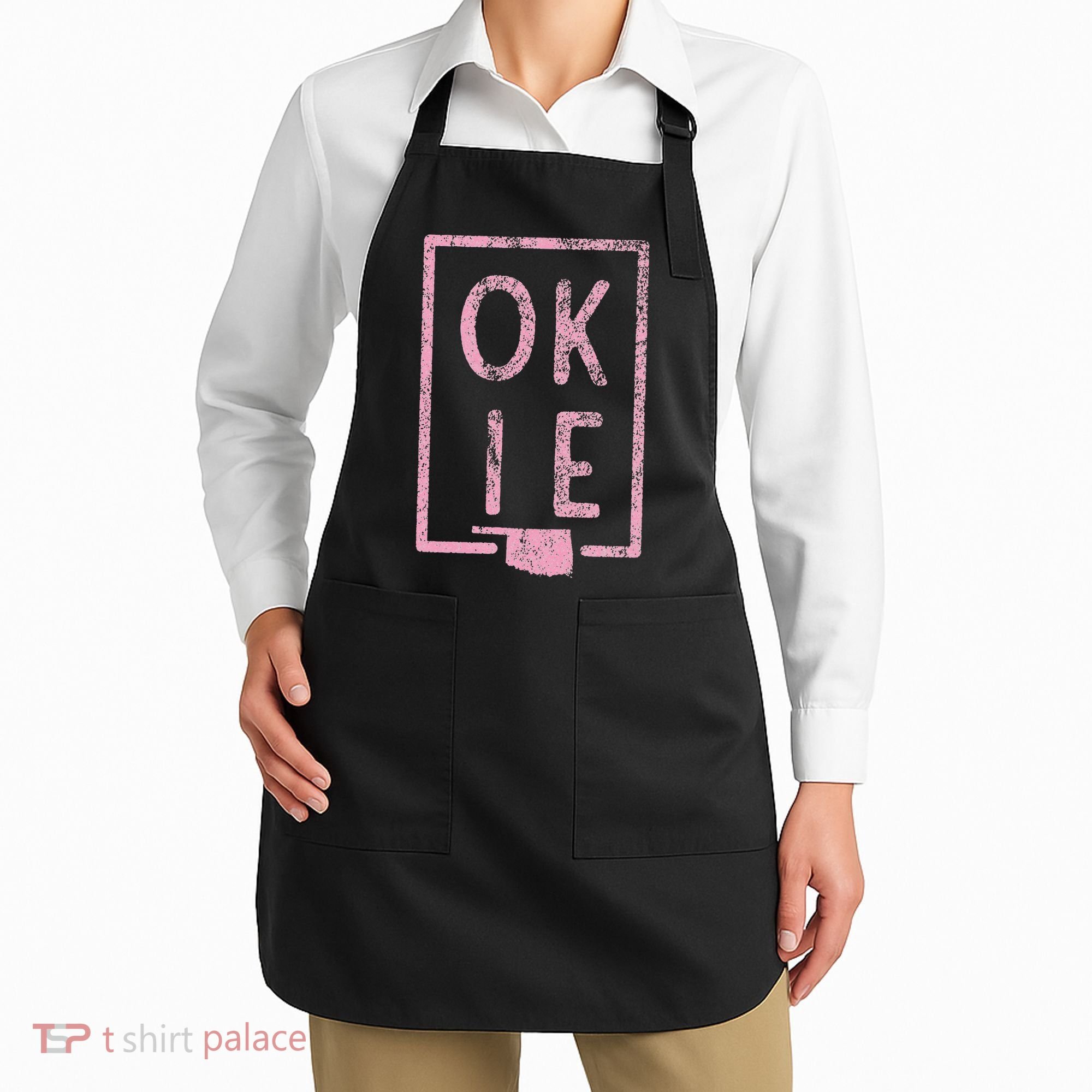 Pink State of Oklahoma Okie Apron