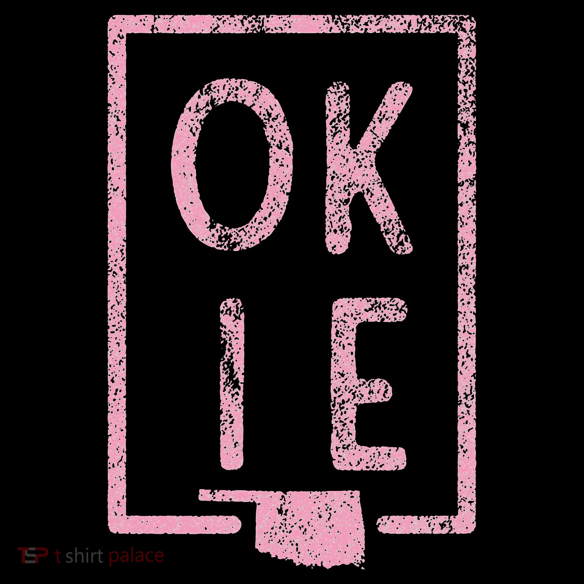 Pink State of Oklahoma Okie Women's Hoodie