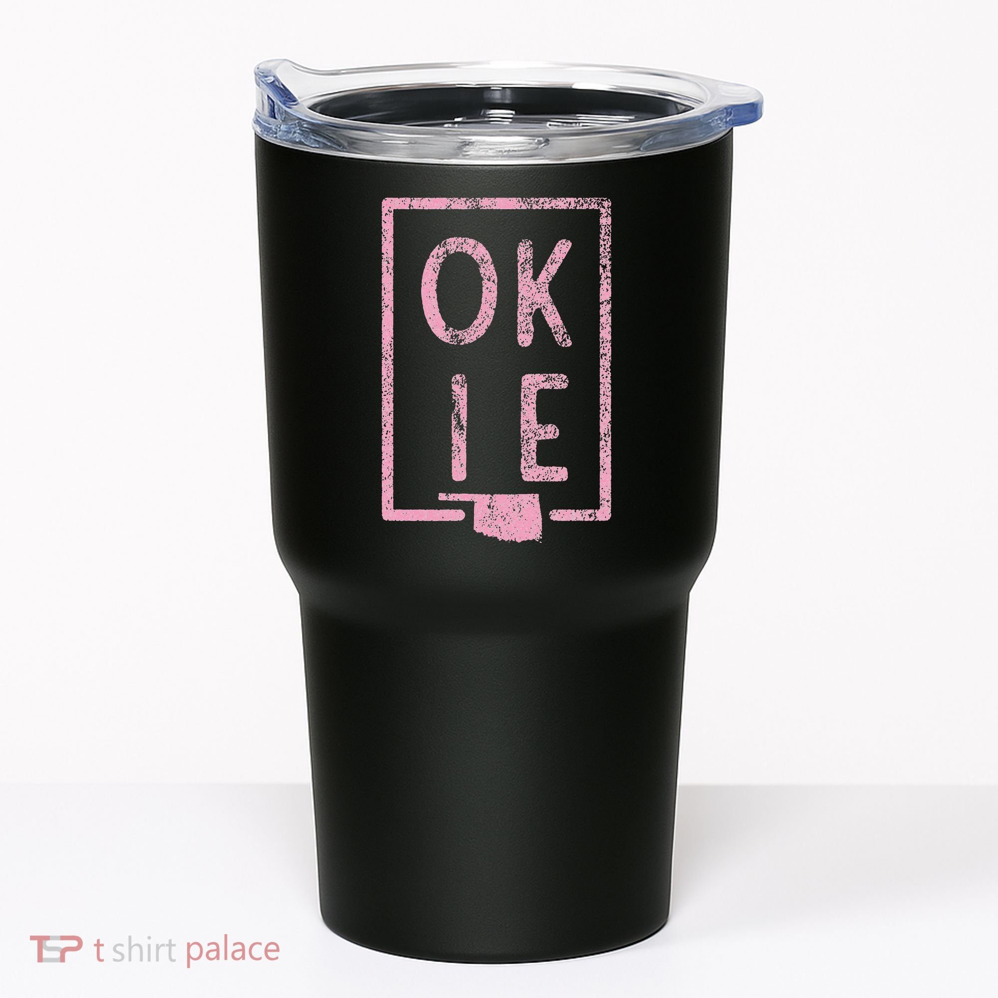 Pink State of Oklahoma Okie Tumbler