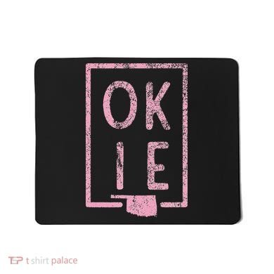 Pink State of Oklahoma Okie Mousepad