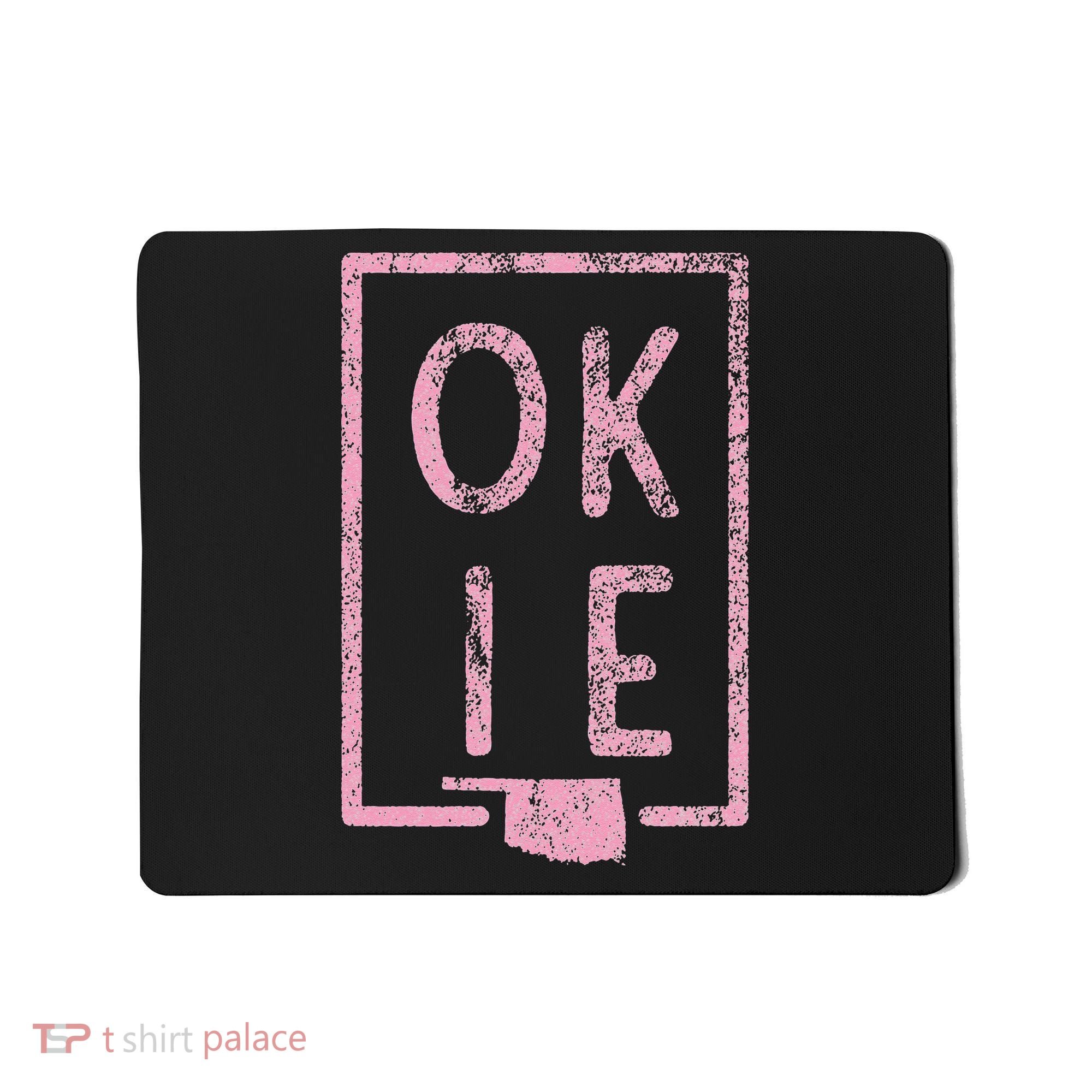 Pink State of Oklahoma Okie Mousepad