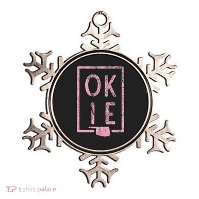 Pink State of Oklahoma Okie Ornament