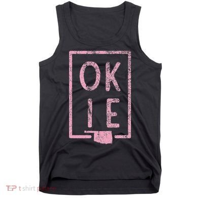 Pink State of Oklahoma Okie Tank Top
