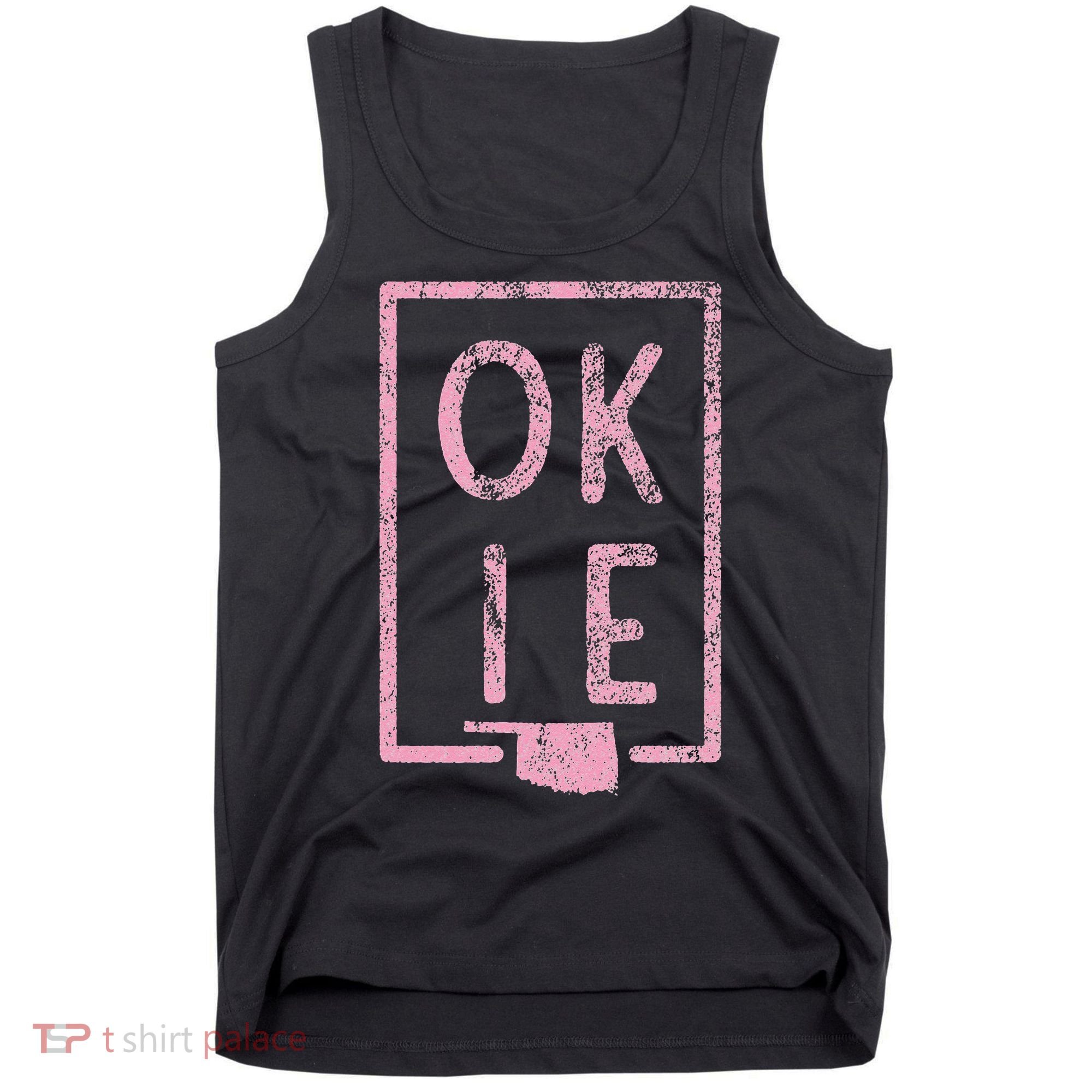 Pink State of Oklahoma Okie Tank Top