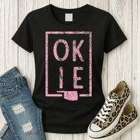 Pink State of Oklahoma Okie Women's T-Shirt thumb 3