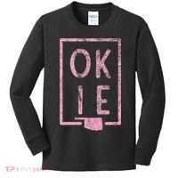 Pink State of Oklahoma Okie Kids Long Sleeve Shirt thumb 0