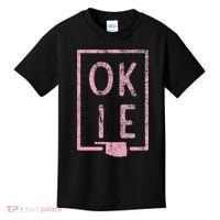 Pink State of Oklahoma Okie Kids T-Shirt thumb 0