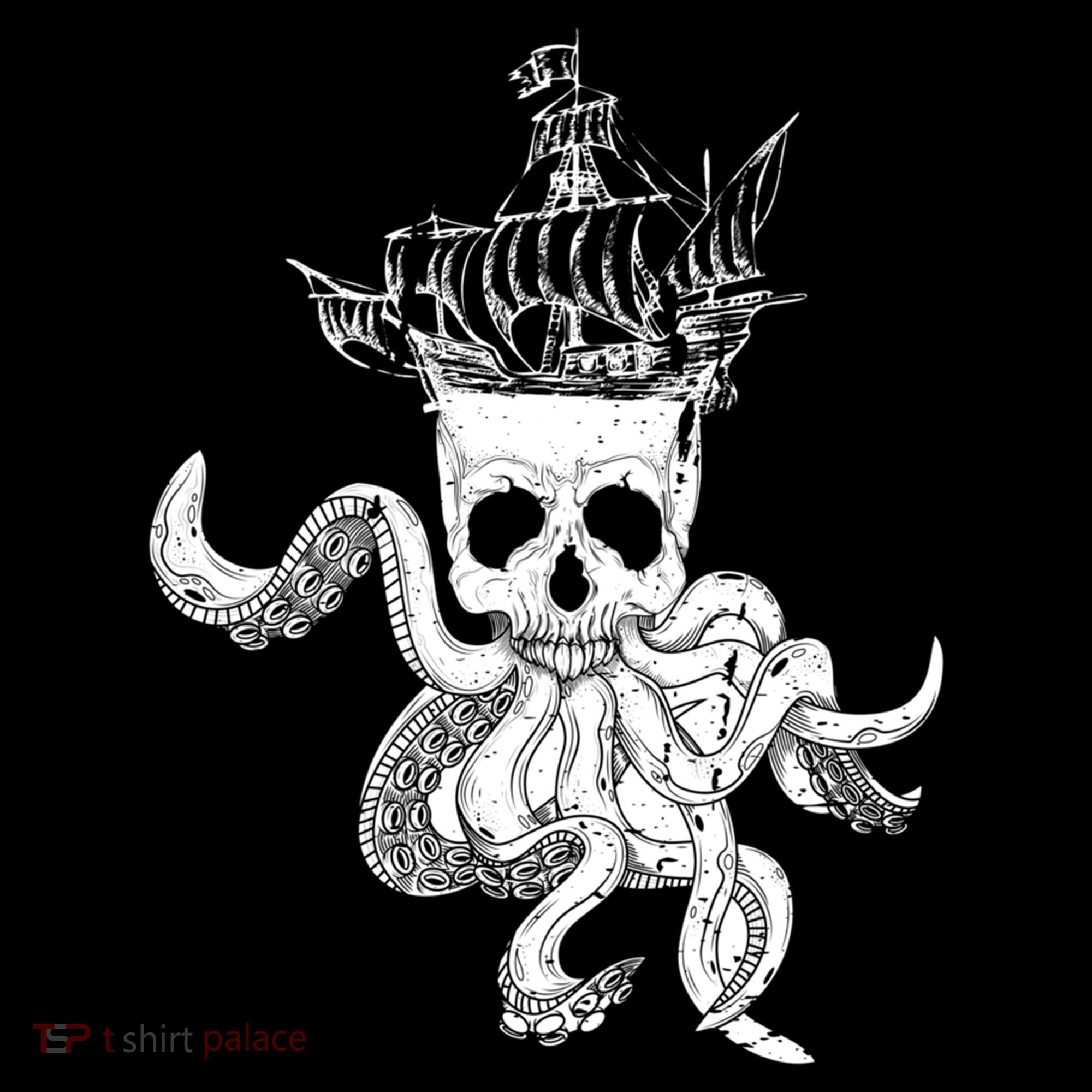 Pirate Ship Octopus Buccaneer Crossed Bones Freebooter Skull Gift Doggie Tank
