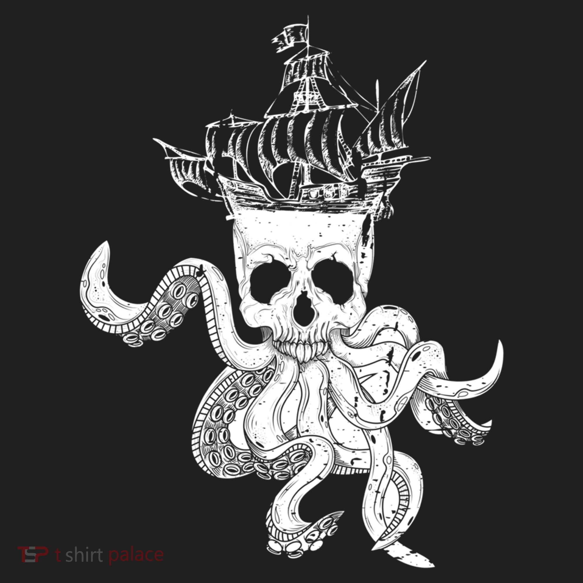 Pirate Ship Octopus Buccaneer Crossed Bones Freebooter Skull Gift Beanie
