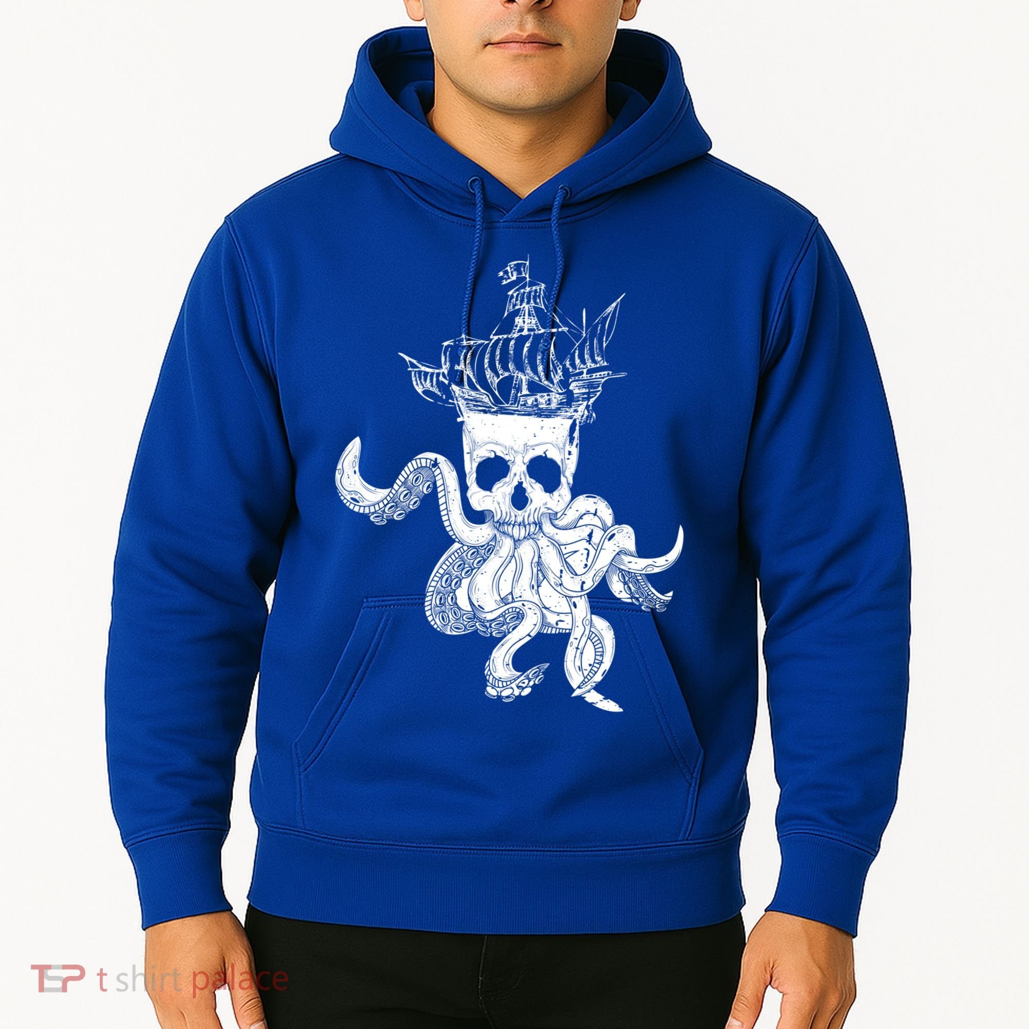 Pirate Ship Octopus Buccaneer Crossed Bones Freebooter Skull Gift Hoodie