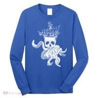 Pirate Ship Octopus Buccaneer Crossed Bones Freebooter Skull Gift Long Sleeve Shirt thumb 0