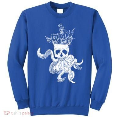 Pirate Ship Octopus Buccaneer Crossed Bones Freebooter Skull Gift Sweatshirt