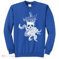 Pirate Ship Octopus Buccaneer Crossed Bones Freebooter Skull Gift Sweatshirt thumb 0