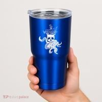 Pirate Ship Octopus Buccaneer Crossed Bones Freebooter Skull Gift Tumbler thumb 2
