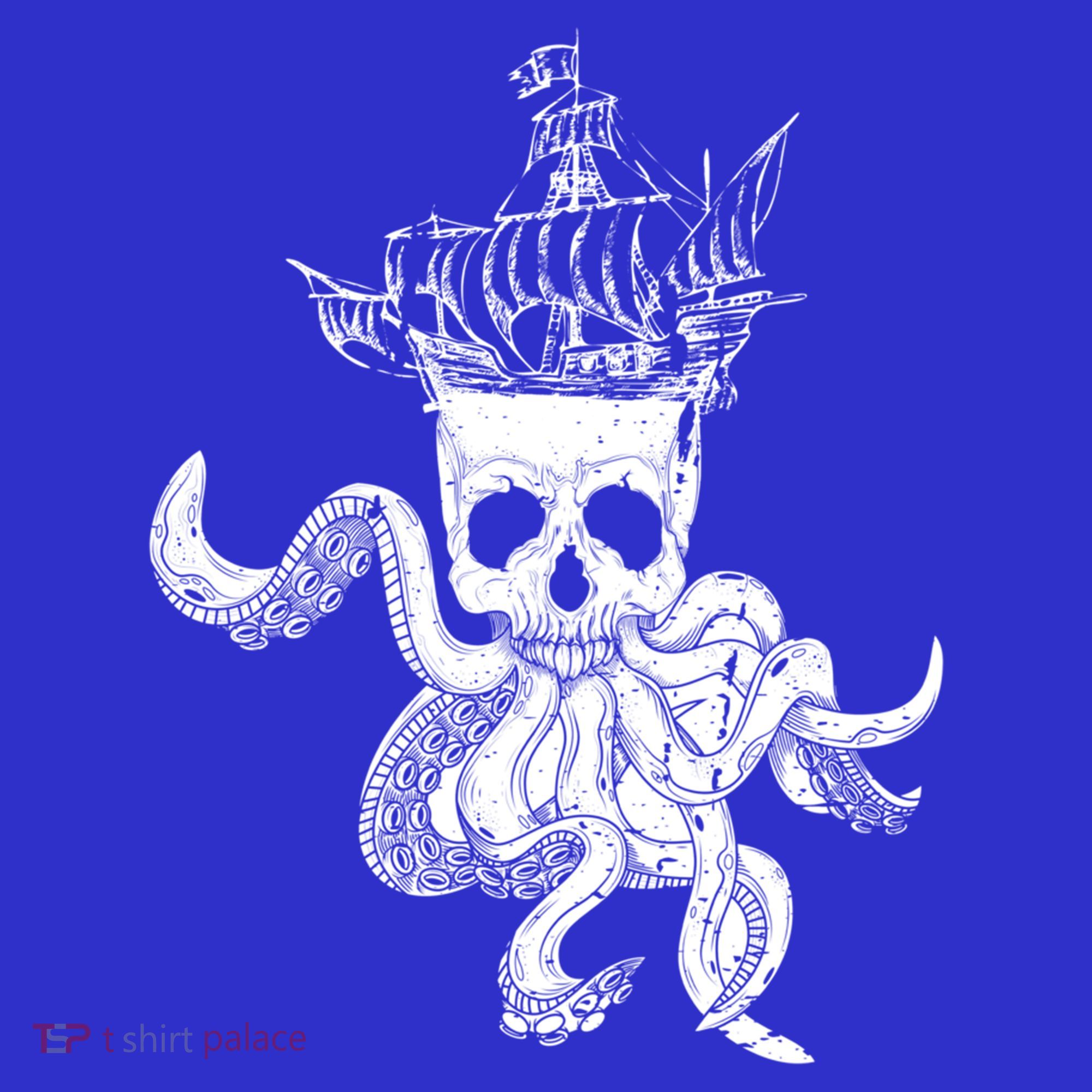 Pirate Ship Octopus Buccaneer Crossed Bones Freebooter Skull Gift Mousepad