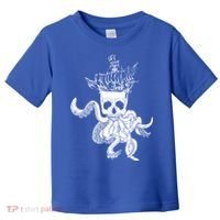 Pirate Ship Octopus Buccaneer Crossed Bones Freebooter Skull Gift Toddler T-Shirt thumb 0