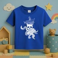 Pirate Ship Octopus Buccaneer Crossed Bones Freebooter Skull Gift Toddler T-Shirt thumb 3
