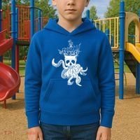 Pirate Ship Octopus Buccaneer Crossed Bones Freebooter Skull Gift Kids Hoodie thumb 2