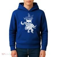 Pirate Ship Octopus Buccaneer Crossed Bones Freebooter Skull Gift Kids Hoodie thumb 4