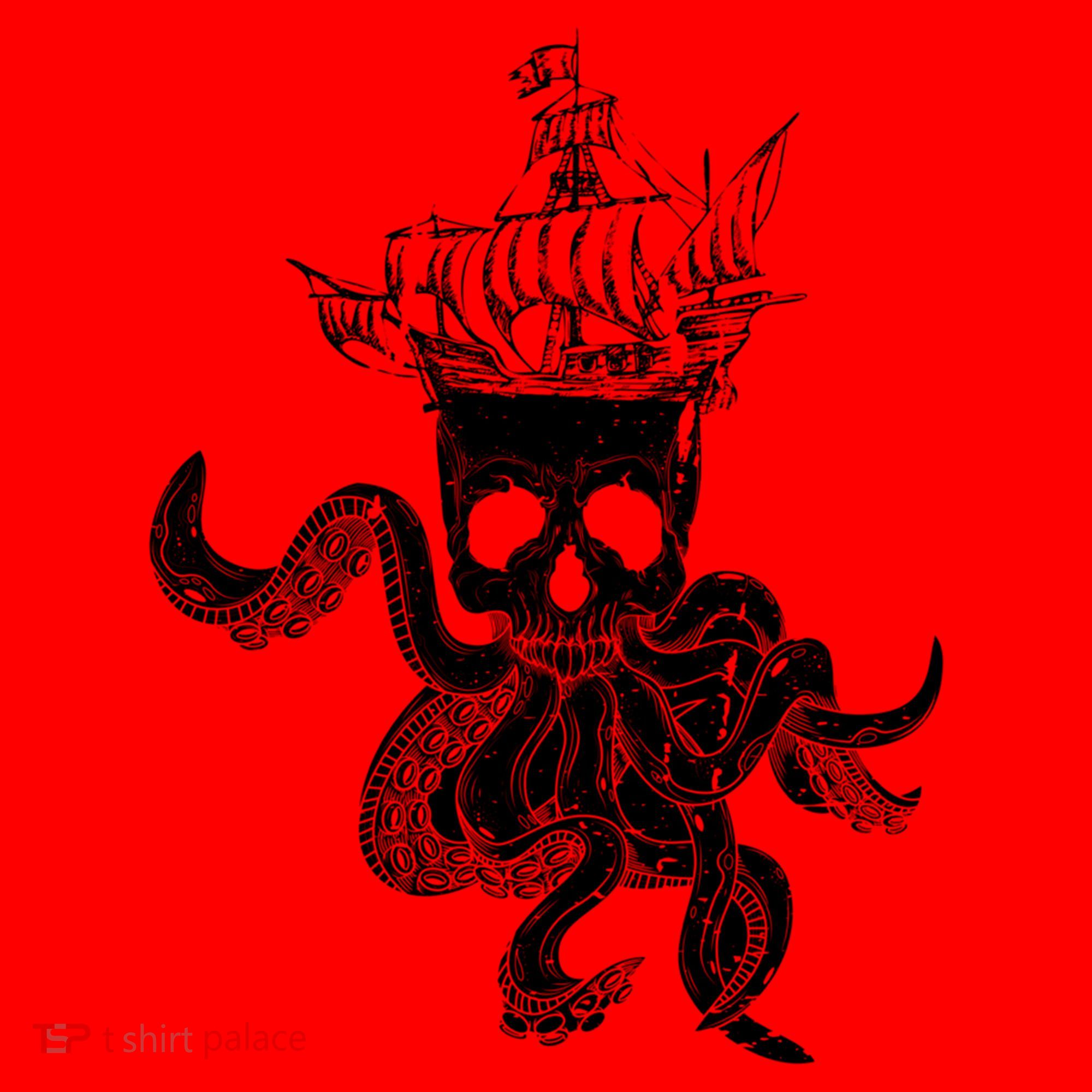 Pirate Ship Octopus Buccaneer Crossed Bones Freebooter Skull Gift Santa Hat